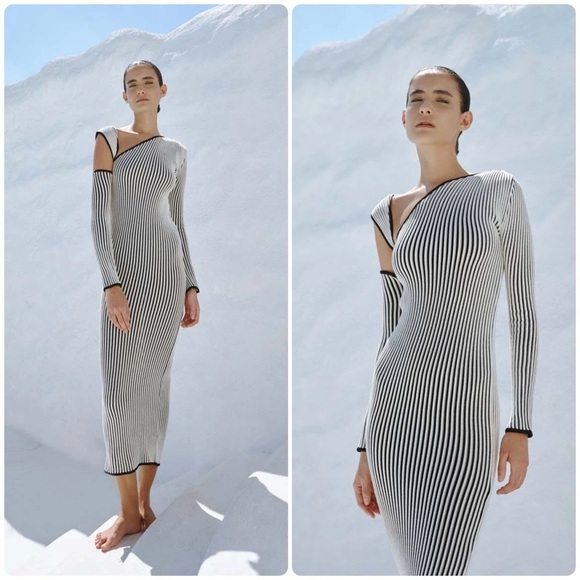 New! BAOBAB Ima Black and White Cut Out Maxi Dress 🖤 Small NWT! - Picture 3 of 16